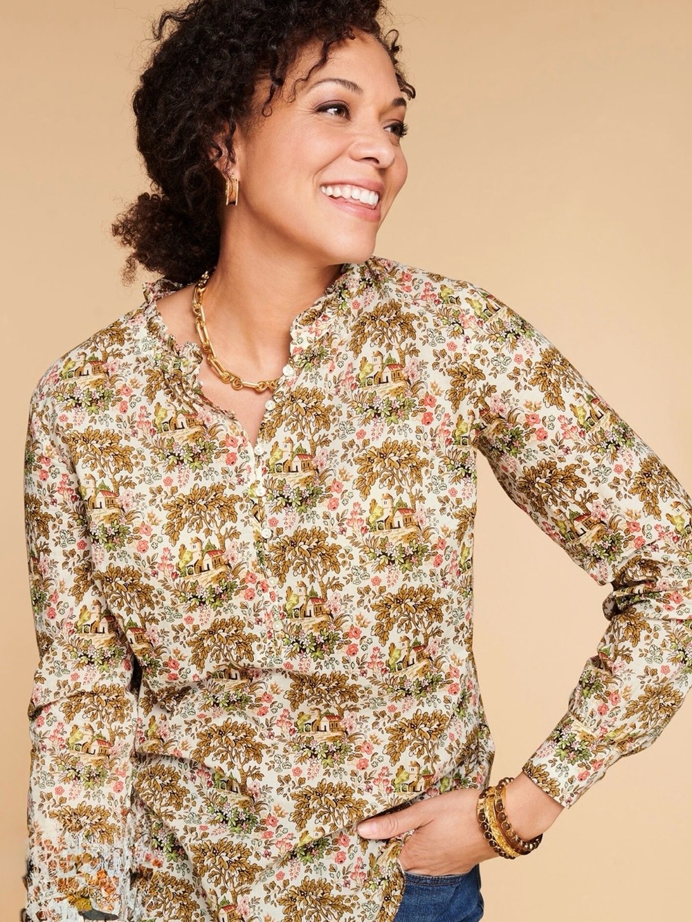 TALBOTS Countryside Popover Shirt XLP